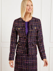 MIDNIGHT SPARKLE TWEED JACKET | Talbots sale