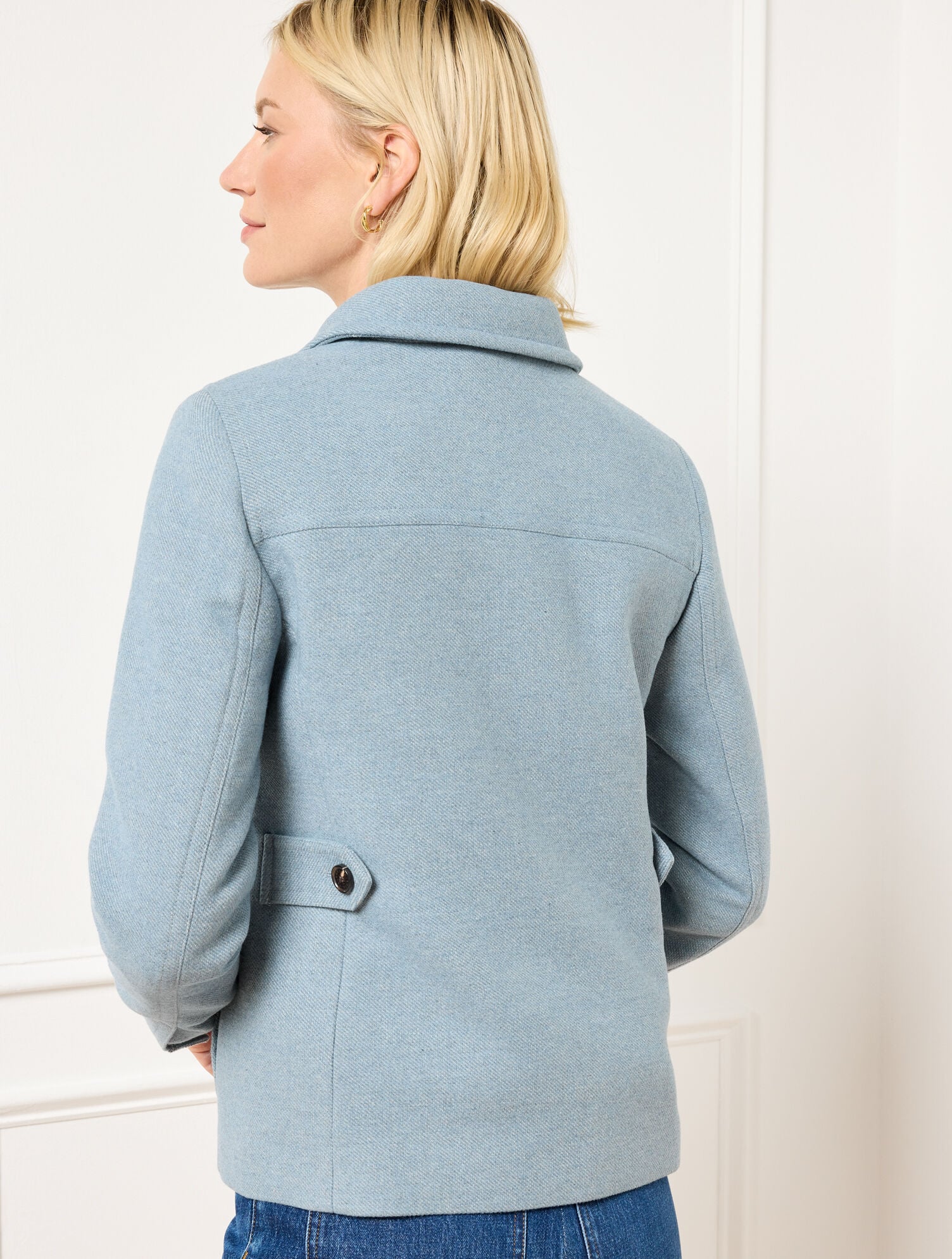 BRUSHED TWILL SHIRT JACKET | Talbots sale