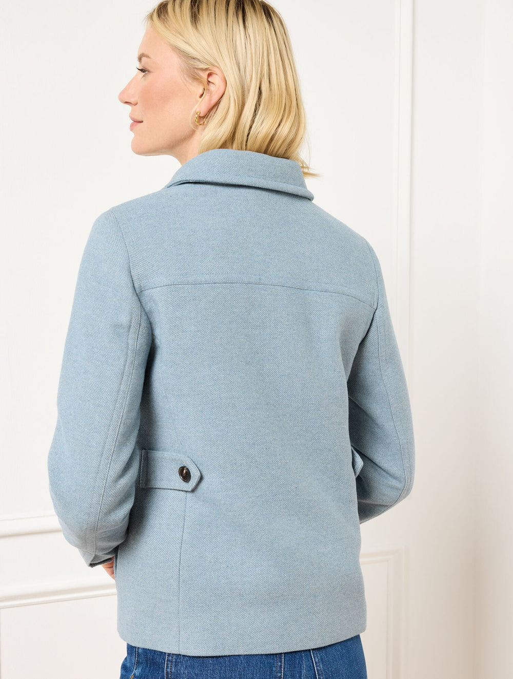 BRUSHED TWILL SHIRT JACKET | Talbots sale