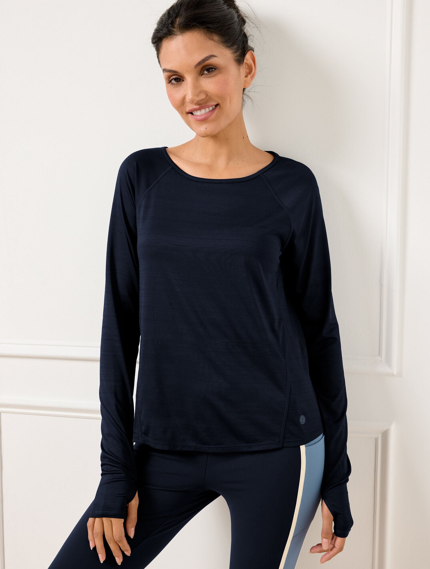 COOL SLUB ACTIVE LONG SLEEVE TEE | Talbots outlet