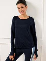 COOL SLUB ACTIVE LONG SLEEVE TEE | Talbots outlet