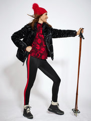 MODAL FRENCH TERRY MOCKNECK PULLOVER - FLORAL HAZE | Talbots outlet