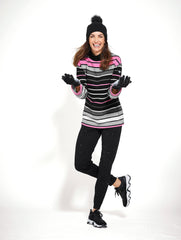 MOCKNECK PULLOVER - FROSTED STRIPE | Talbots for sale