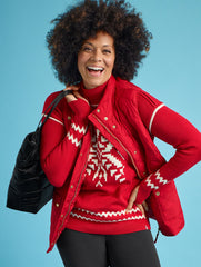 TURTLENECK SWEATER - SNOWFLAKE | Talbots for sale