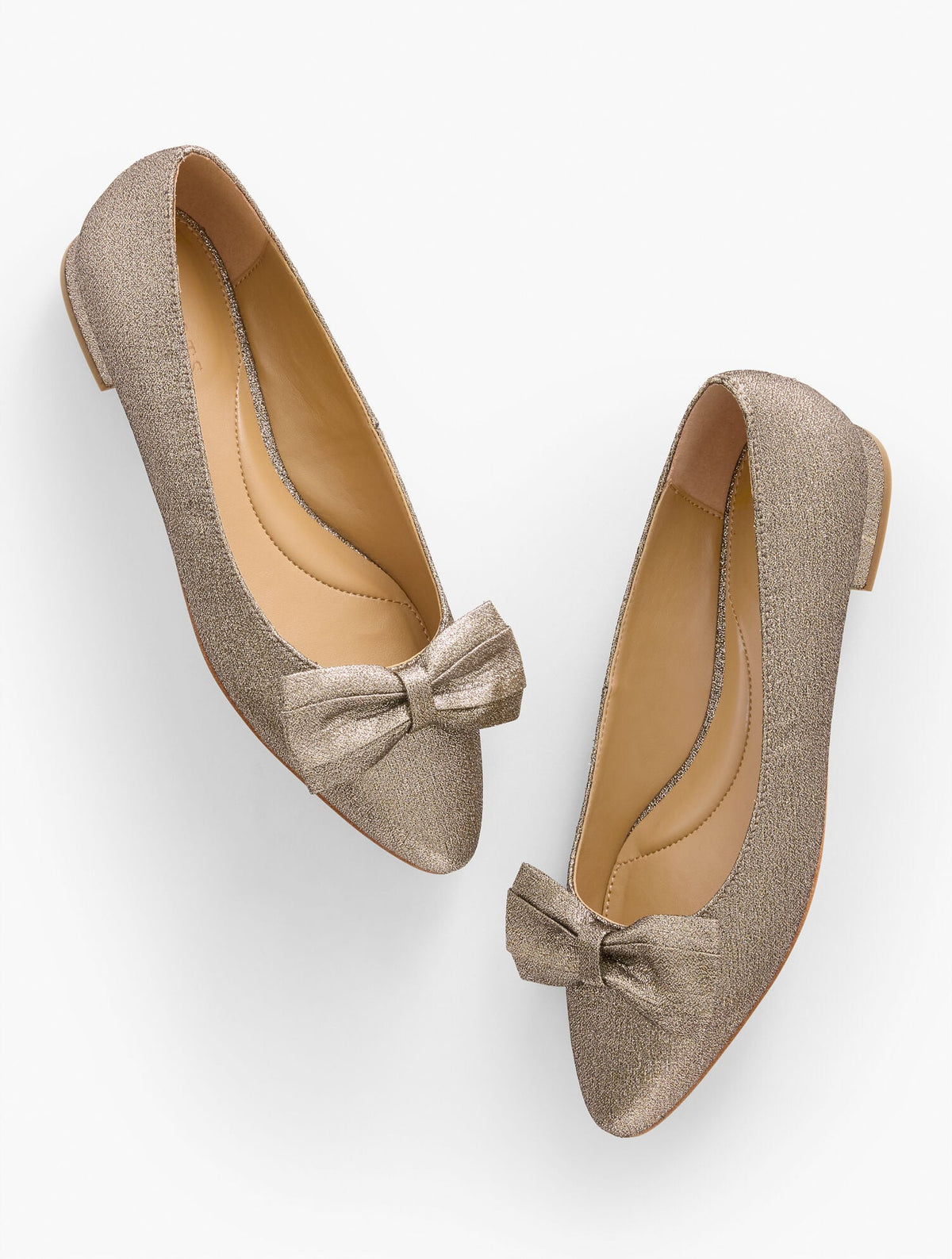 EDISON BOW FLATS - TEXTURED LAMÉ | Talbots for sale