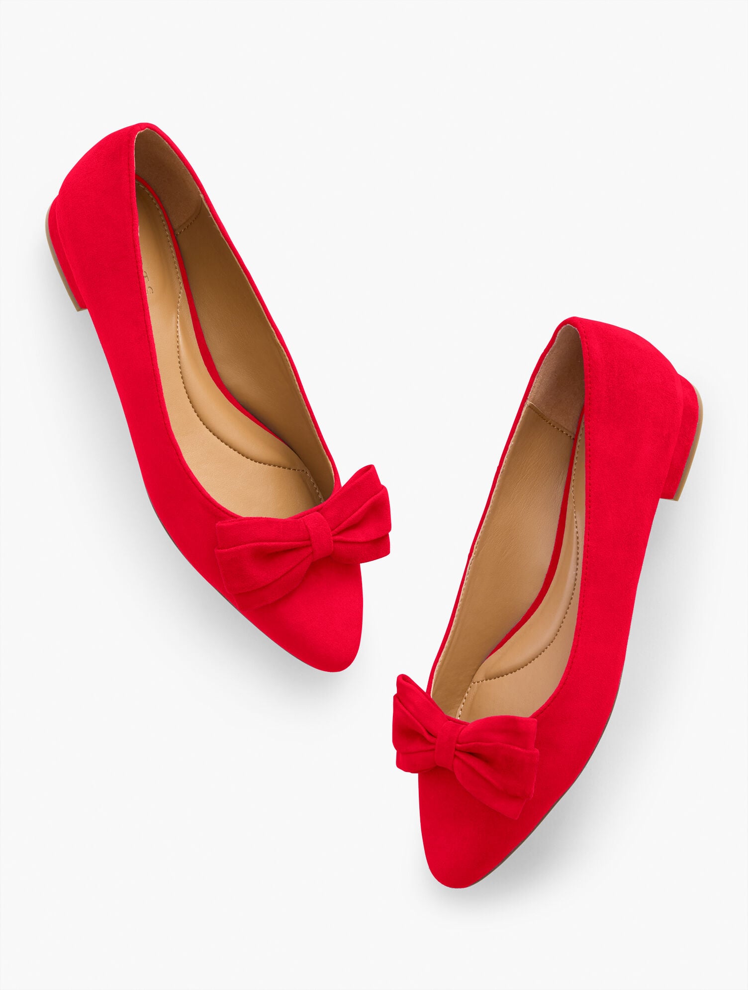 EDISON BOW SUEDE FLATS | Talbots on sale