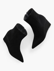 EMMA SUEDE WEDGE BOOTIE | Talbots US
