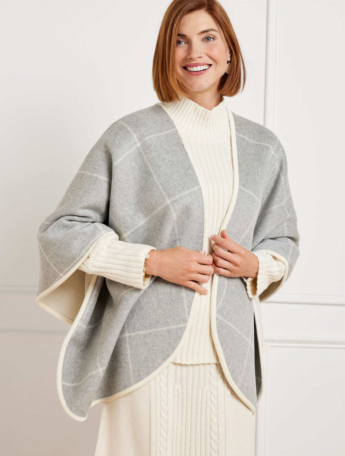 PINETREE REVERSIBLE TWILL CAPE | Talbots for sale