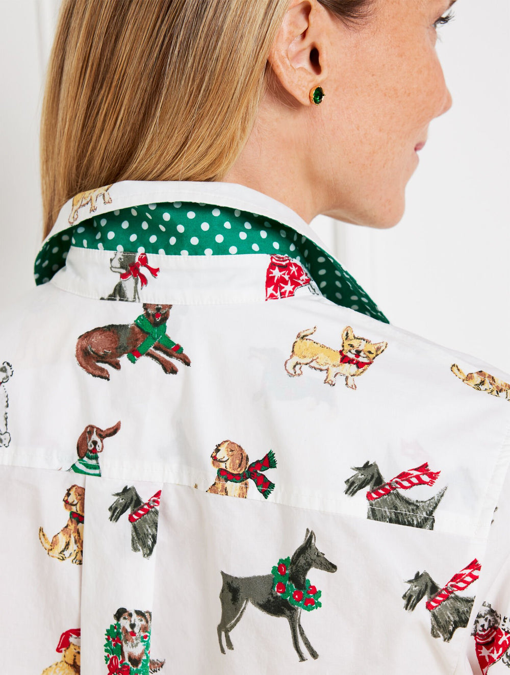 MODERN CLASSIC SHIRT - DOGS OF CHRISTMAS | Talbots near me