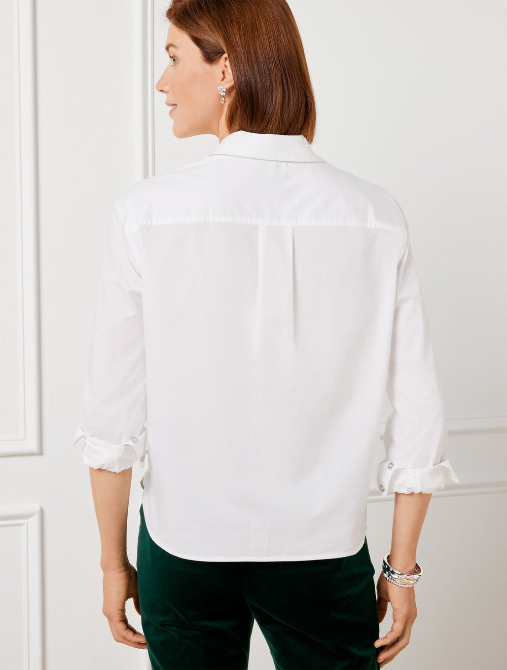 EMBELLISHED SHORT SHIRT | Talbots on sale