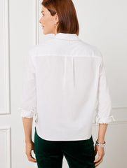 EMBELLISHED SHORT SHIRT | Talbots on sale