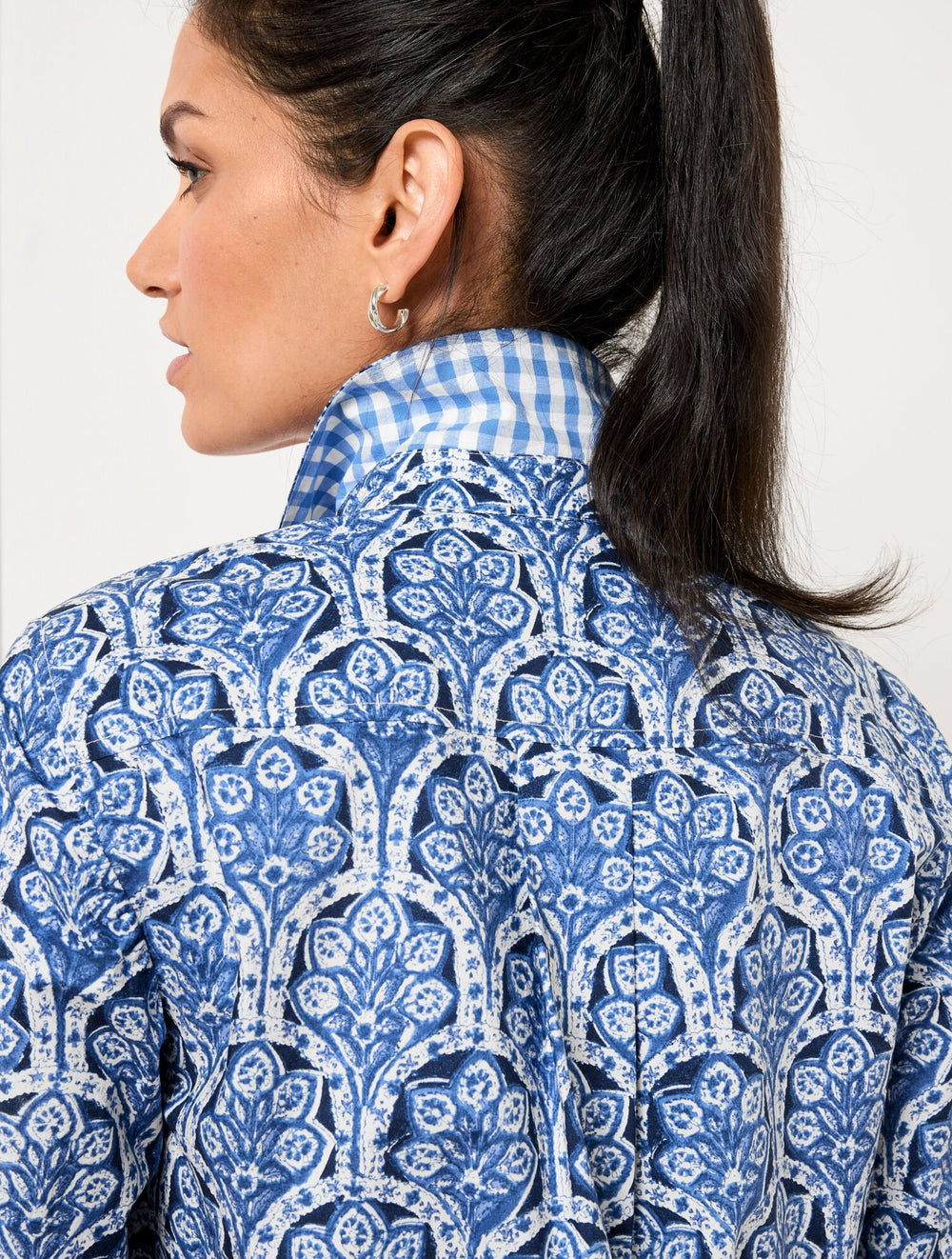 MODERN CLASSIC SHIRT - WOODBLOCK FAN | Talbots sale