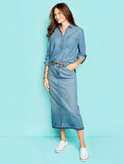 DENIM SHORT SHIRT | Talbots online