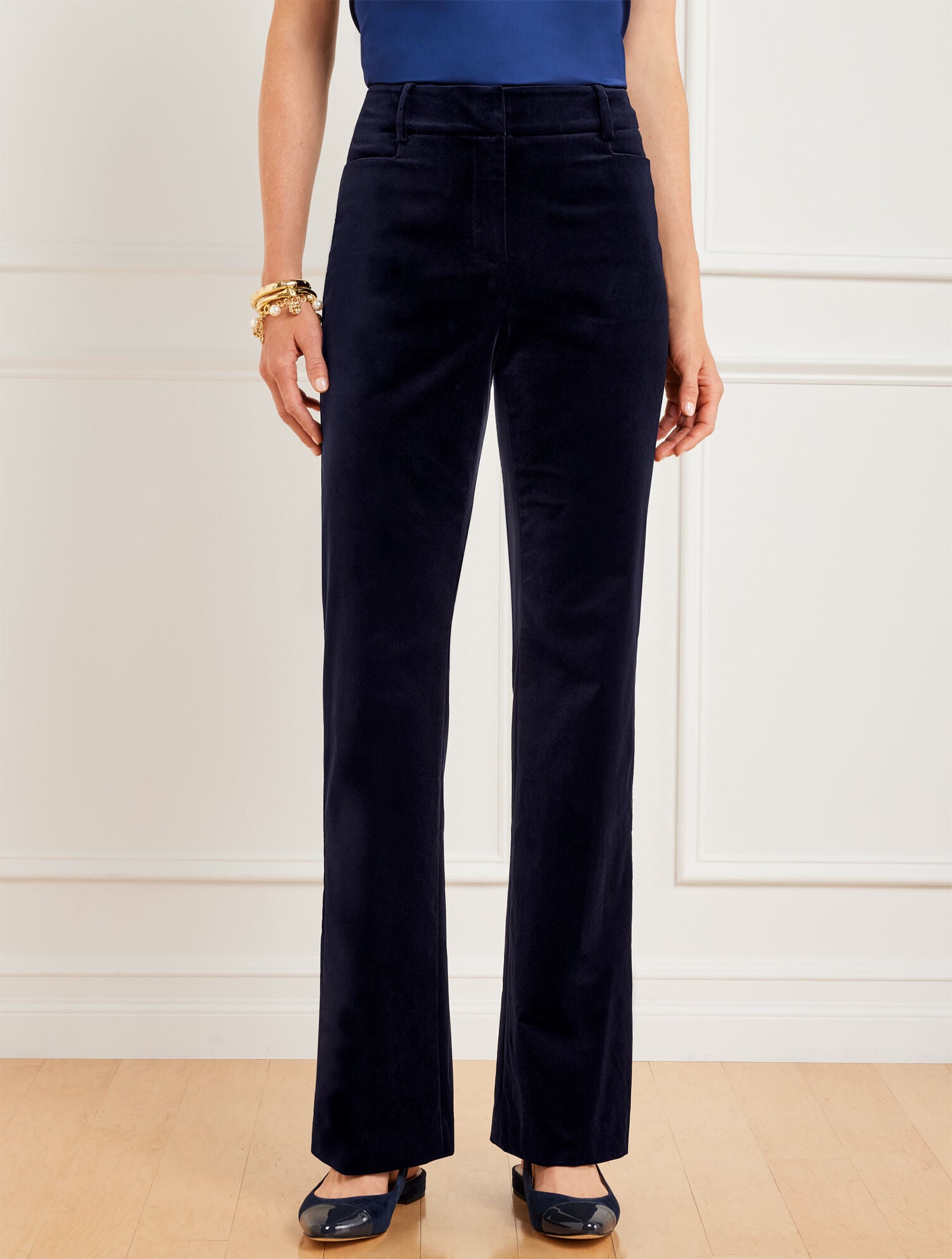 FLARE LEG VELVETEEN PANTS | Talbots US