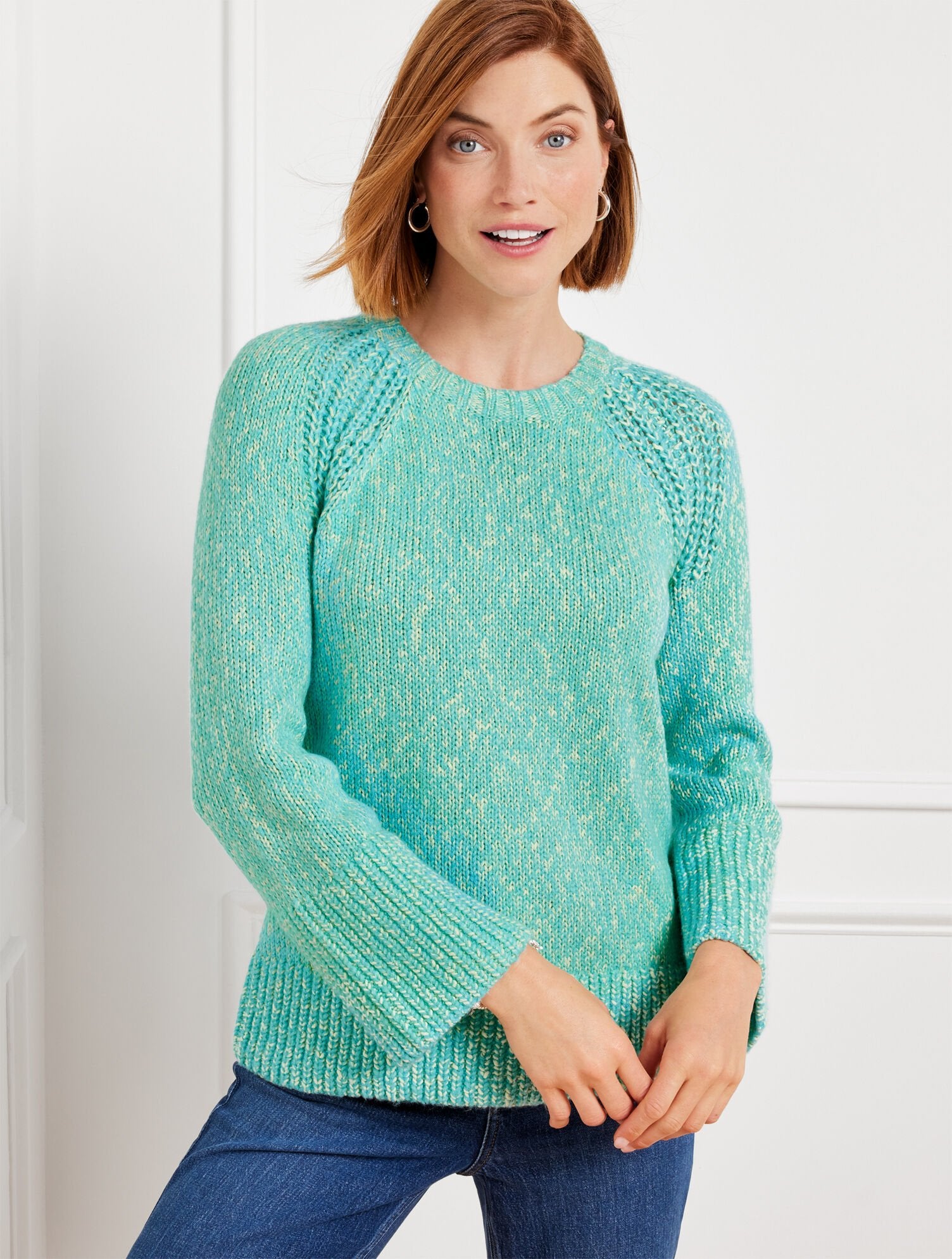 SHAKER STITCH SWEATER - MARL | Talbots sale