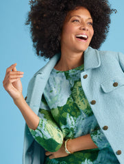 AUDREY CASHMERE SWEATER - ABSTRACT FLORAL | Talbots on sale