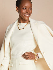 SCALLOP TRIM PULLOVER SWEATER | Talbots US