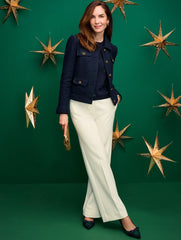 CREWNECK SWEATER - TINSEL DOT | Talbots outlet