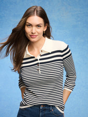 SMOOTH COTTON POLO - STRIPE | Talbots outlet