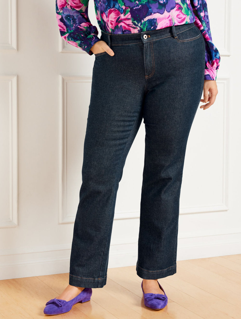 FLARE LEG JEANS - DAPHNE WASH | Talbots online