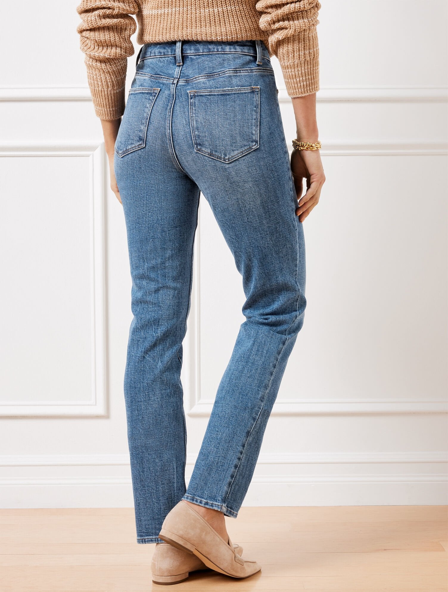 STRAIGHT LEG JEANS - KENMARE WASH | Talbots sale