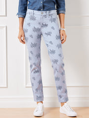 SLIM ANKLE JEANS - FLORAL BUNCHES | Talbots outlet