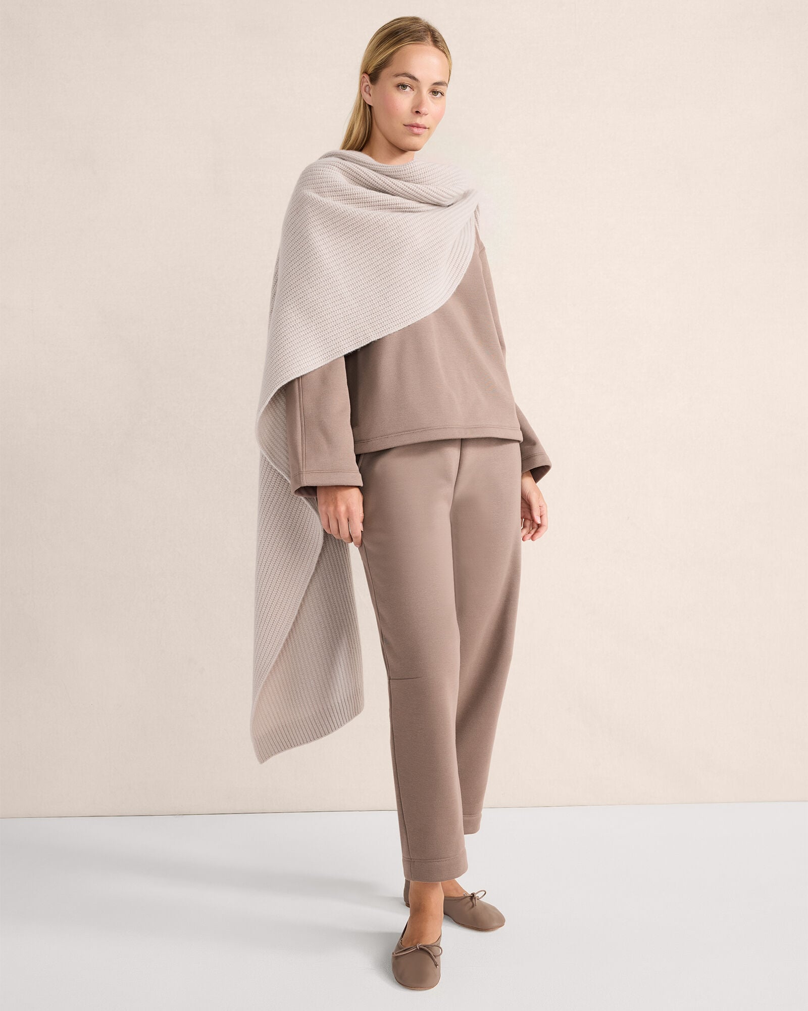 LUXE FLEECE BARREL-LEG PANTS | Talbots outlet
