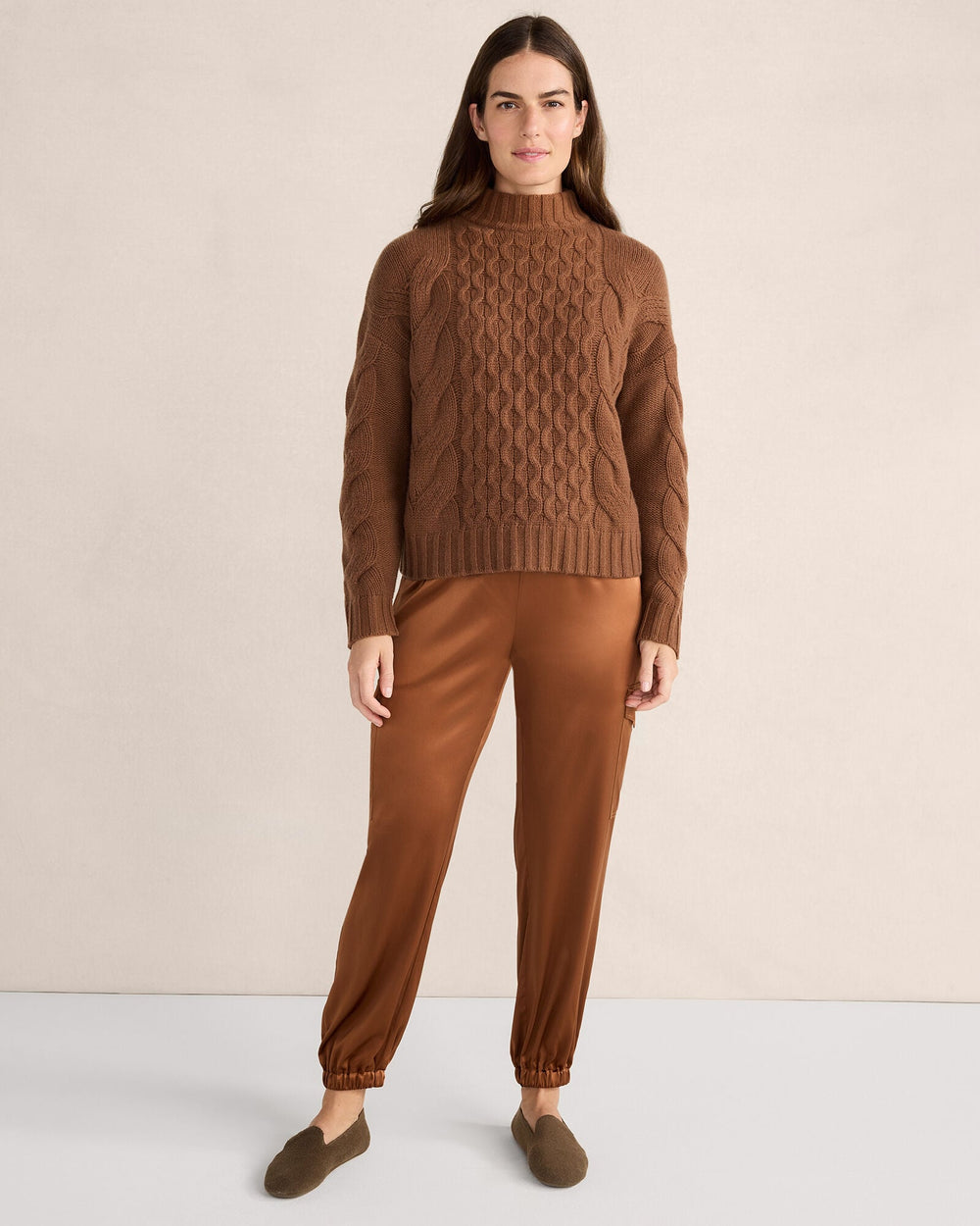 WASHABLE SILK DRAWSTRING CARGO JOGGERS | Talbots discount