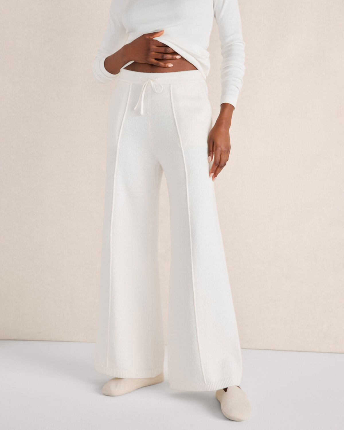 ORGANIC COTTON PINTUCK WIDE LEG PANTS | Talbots for sale