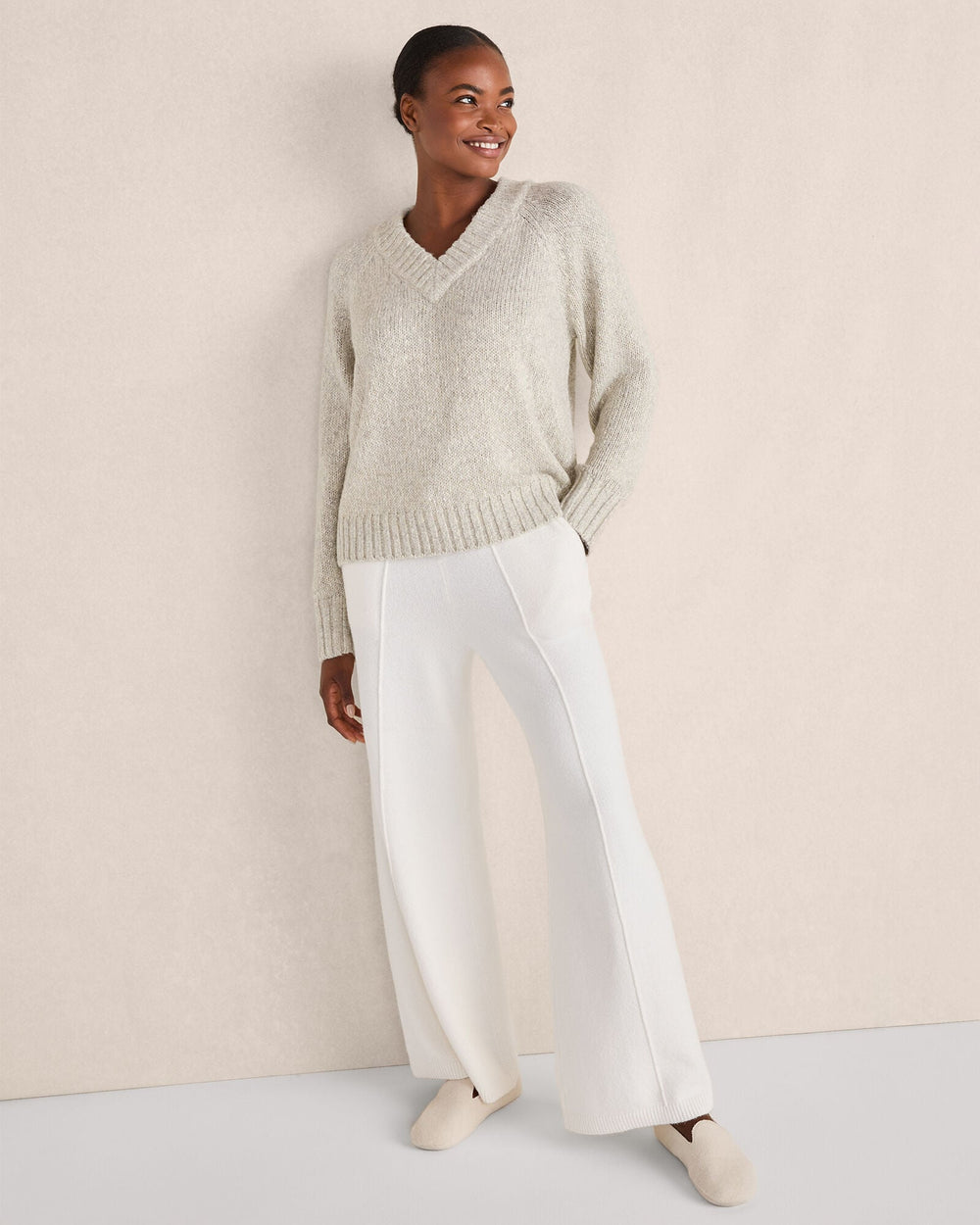 ORGANIC COTTON PINTUCK WIDE LEG PANTS | Talbots near me