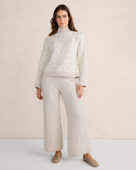 ORGANIC COTTON PINTUCK WIDE LEG PANTS | Talbots near me