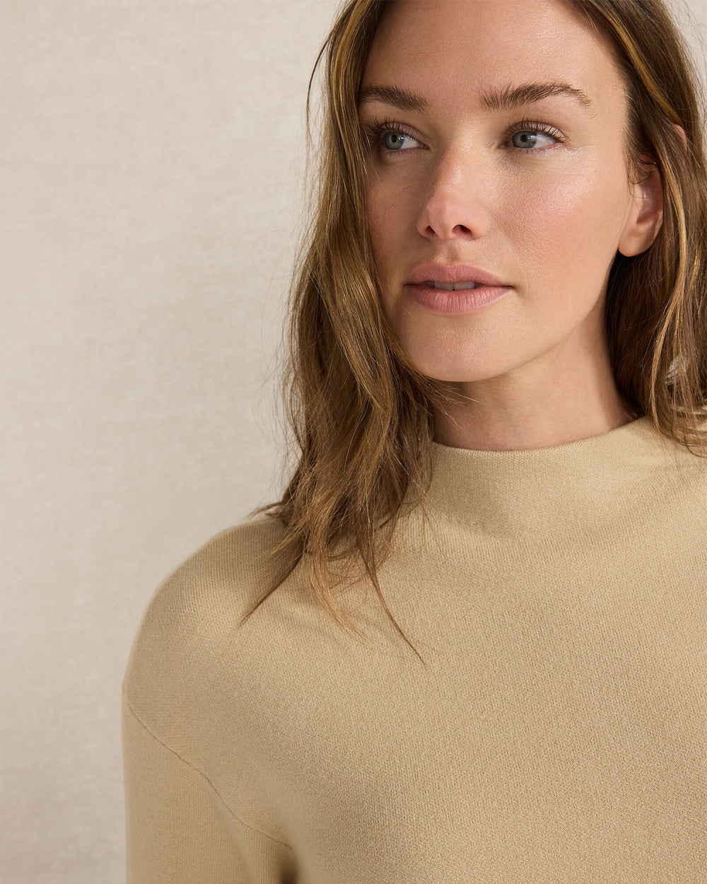 TUXEDO STRIPE FUNNEL NECK PULLOVER | Talbots outlet