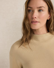 TUXEDO STRIPE FUNNEL NECK PULLOVER | Talbots outlet