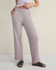 COTTON CASHMERE RIB-KNIT PANTS | Talbots near me