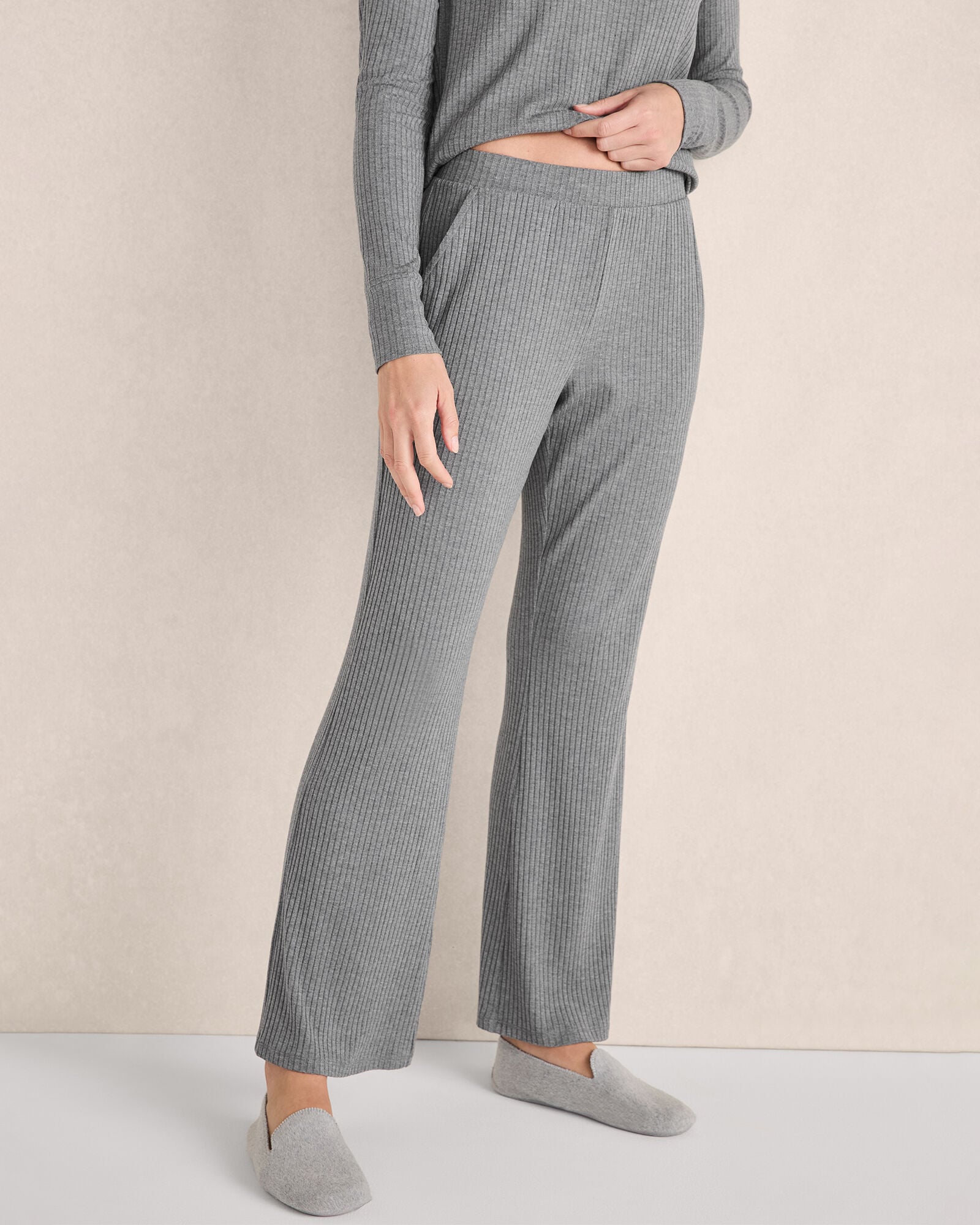 DRAPEY RIB KNIT PANTS | Talbots outlet
