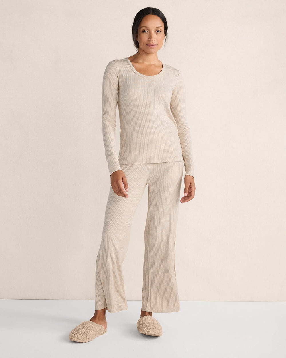 DRAPEY RIB KNIT PANTS | Talbots US
