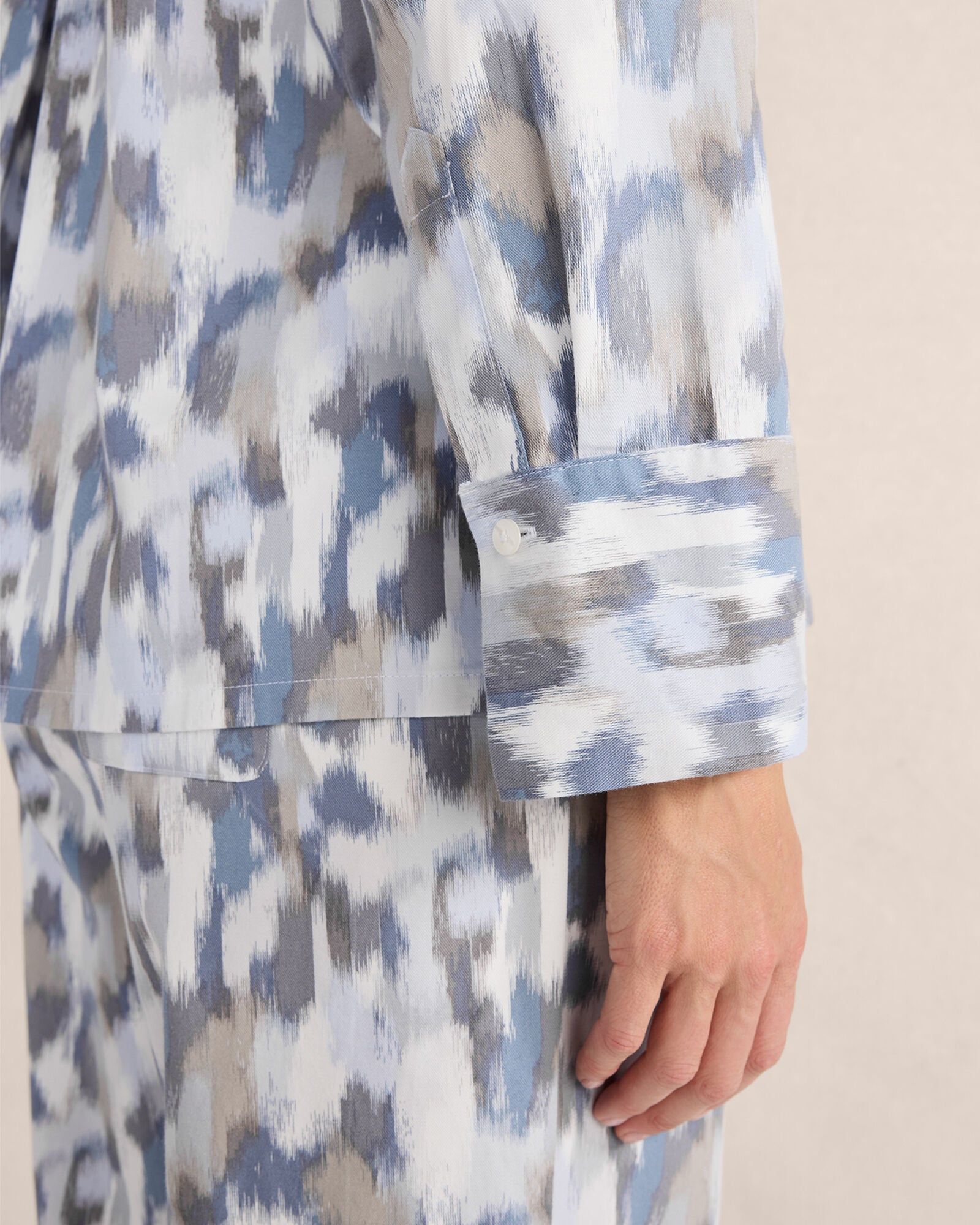 ORGANIC COTTON BRUSHSTROKE PAJAMA TOP | Talbots for sale