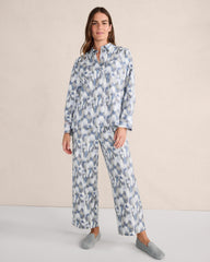 ORGANIC COTTON BRUSHSTROKE PAJAMA TOP | Talbots for sale