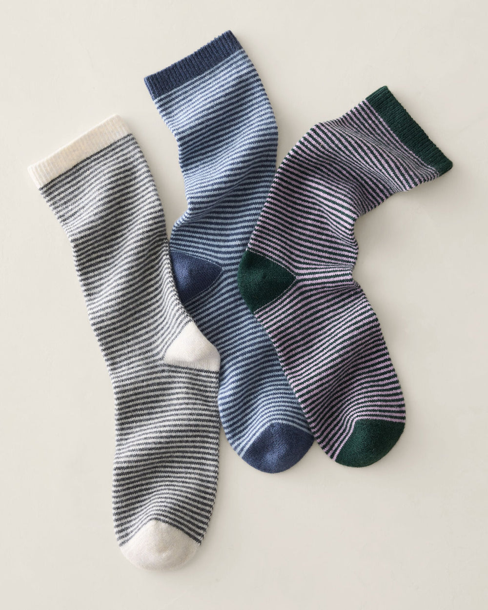 CASHMERE STRIPED SOCKS | Talbots US