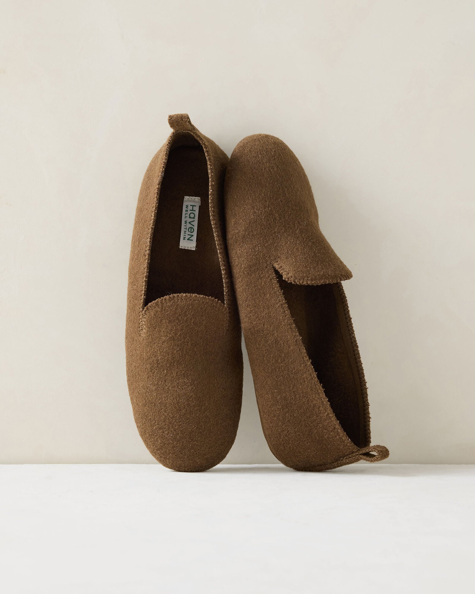 FELTED WOOL BLEND LOAFER SLIPPERS | Talbots on sale