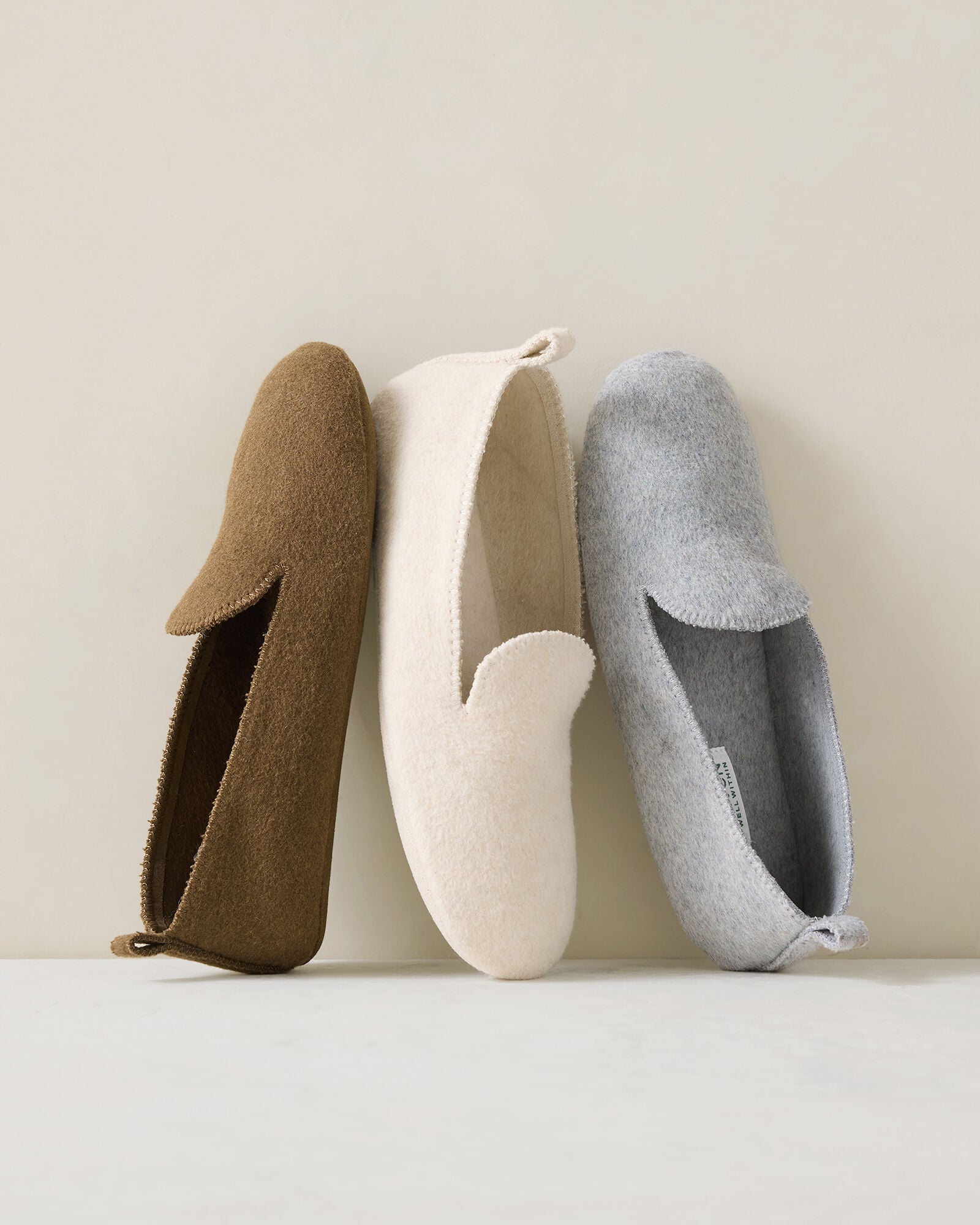 FELTED WOOL BLEND LOAFER SLIPPERS | Talbots online