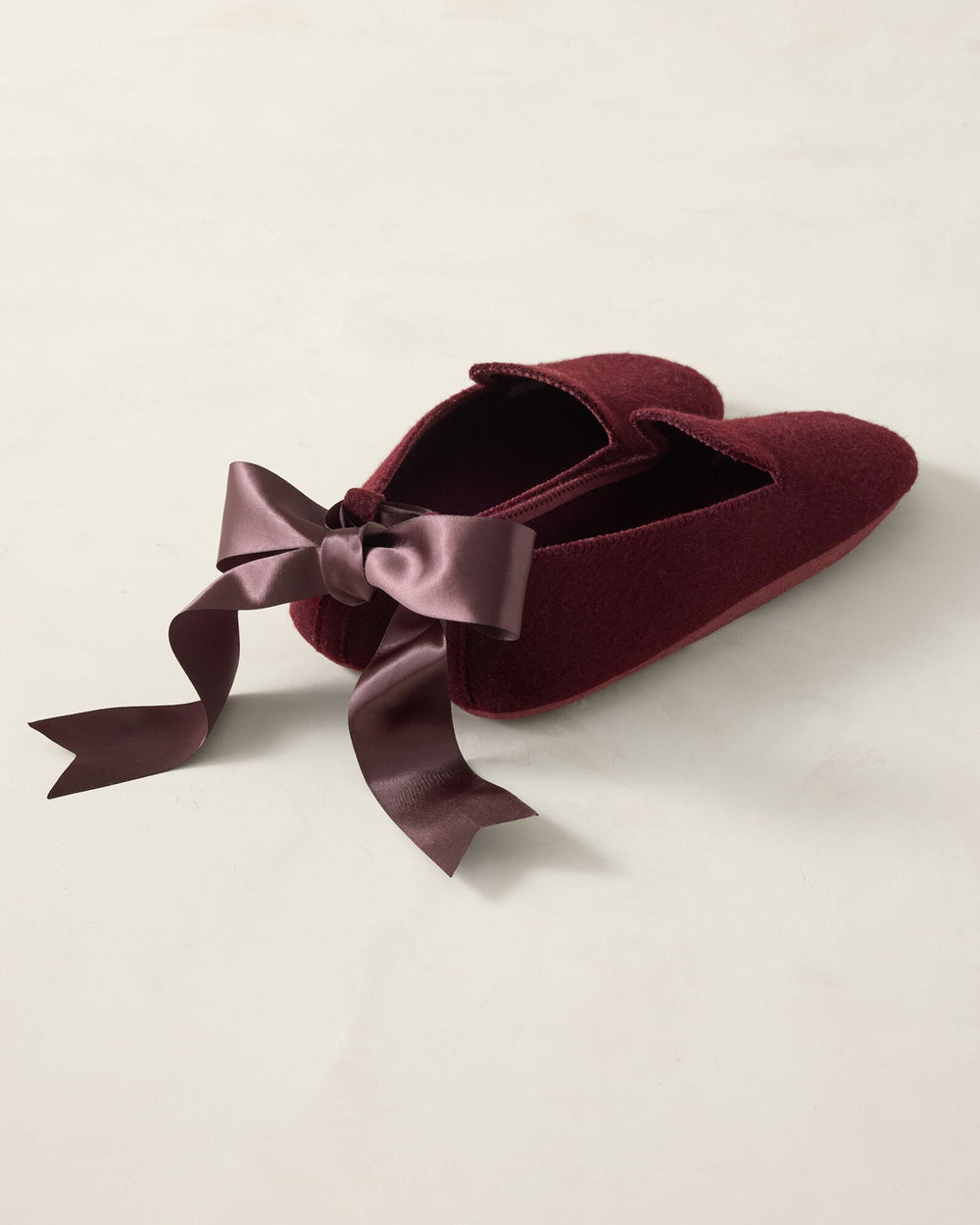 FELTED WOOL BLEND LOAFER SLIPPERS | Talbots on sale