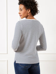 CREWNECK TEE - EMBELLISHED HEARTS | Talbots discount