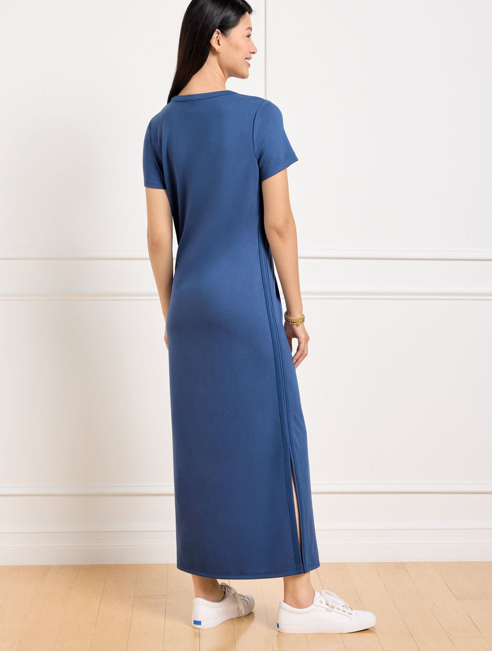 EFFORTLESS ULTRAKNIT SHORT SLEEVE MAXI DRESS | Talbots online