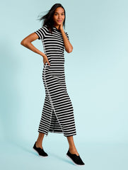 EFFORTLESS ULTRAKNIT SHORT SLEEVE MAXI DRESS - CROCUS STRIPE | Talbots on sale