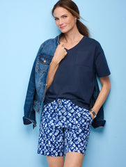 V-NECK BOXY TEE | Talbots outlet