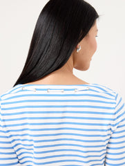 LACE UP SCOOP NECK TEE | Talbots US