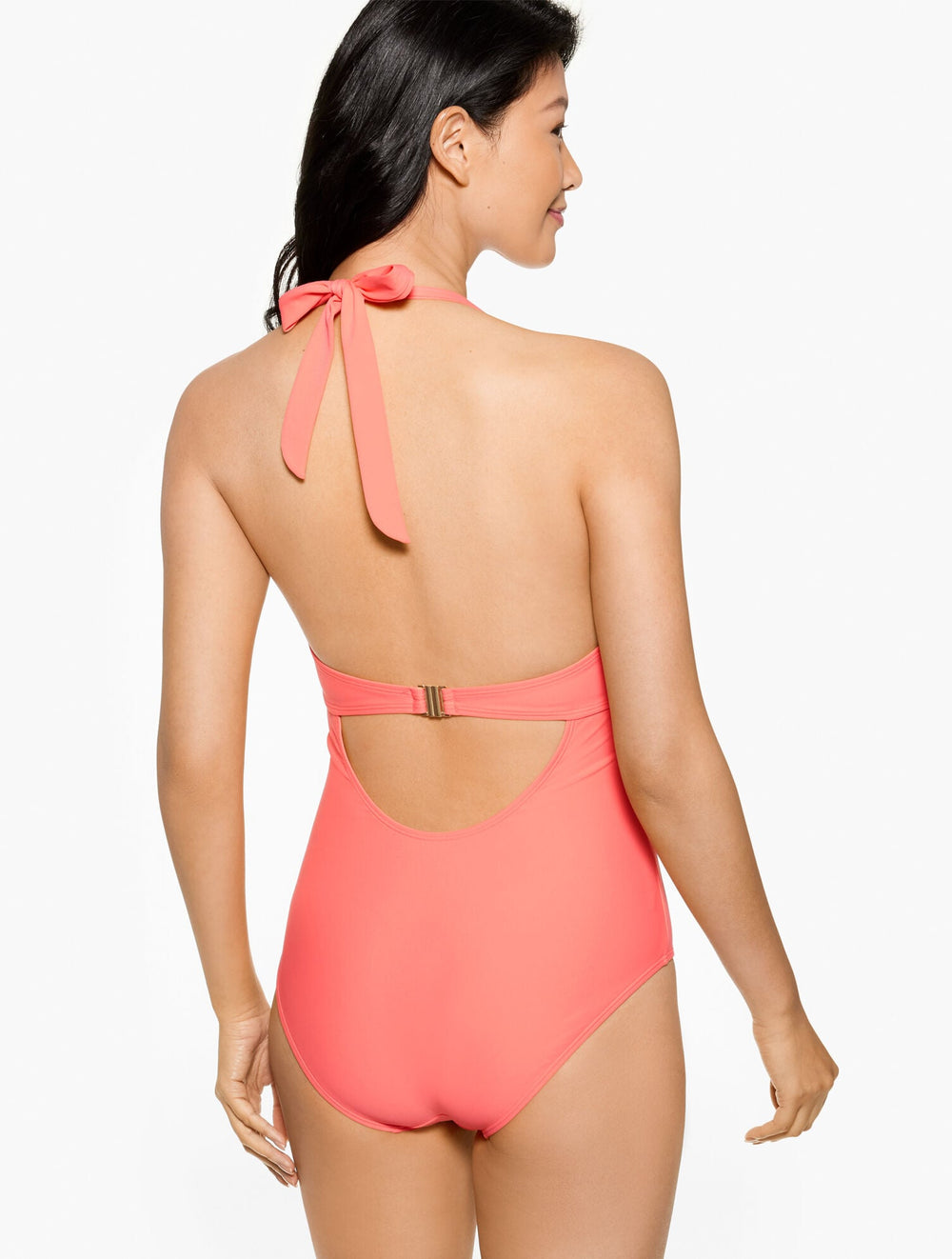 AQUA CLUB HALTER ONE-PIECE SWIMSUIT | Talbots outlet