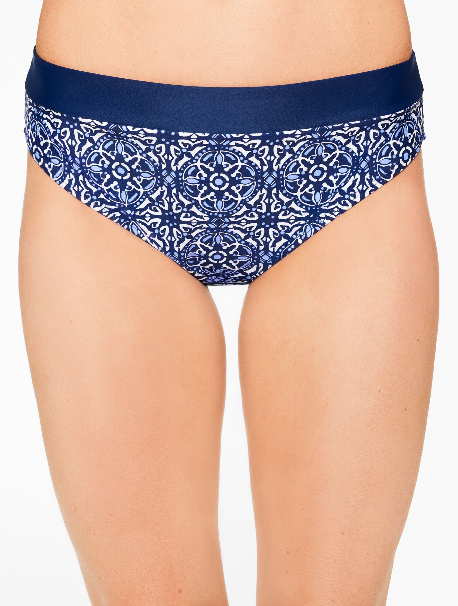 AQUA CLUB HIGH WAIST SWIM BOTTOM - IBIZA TILE | Talbots near me