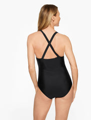 AQUA CLUB SCOOP NECK ONE-PIECE SWIMSUIT | Talbots online